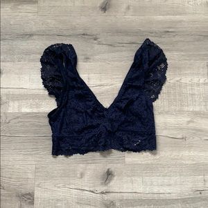 Aerie Deep V Lace Bralette